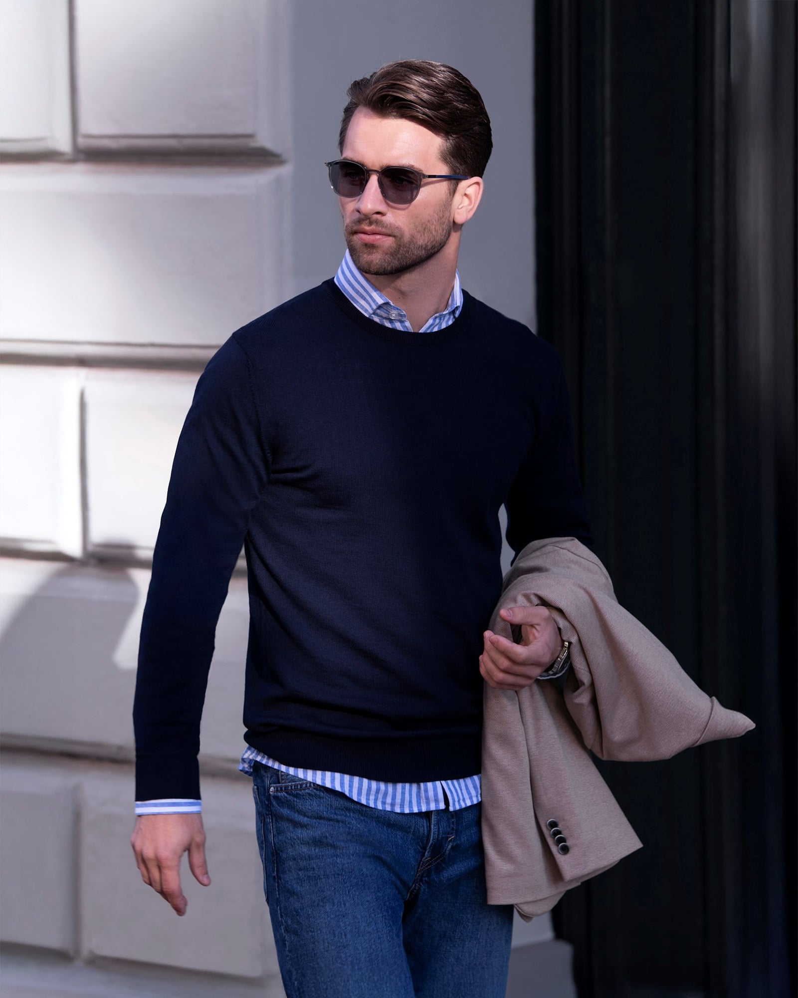 Beaufort Men Navy Back