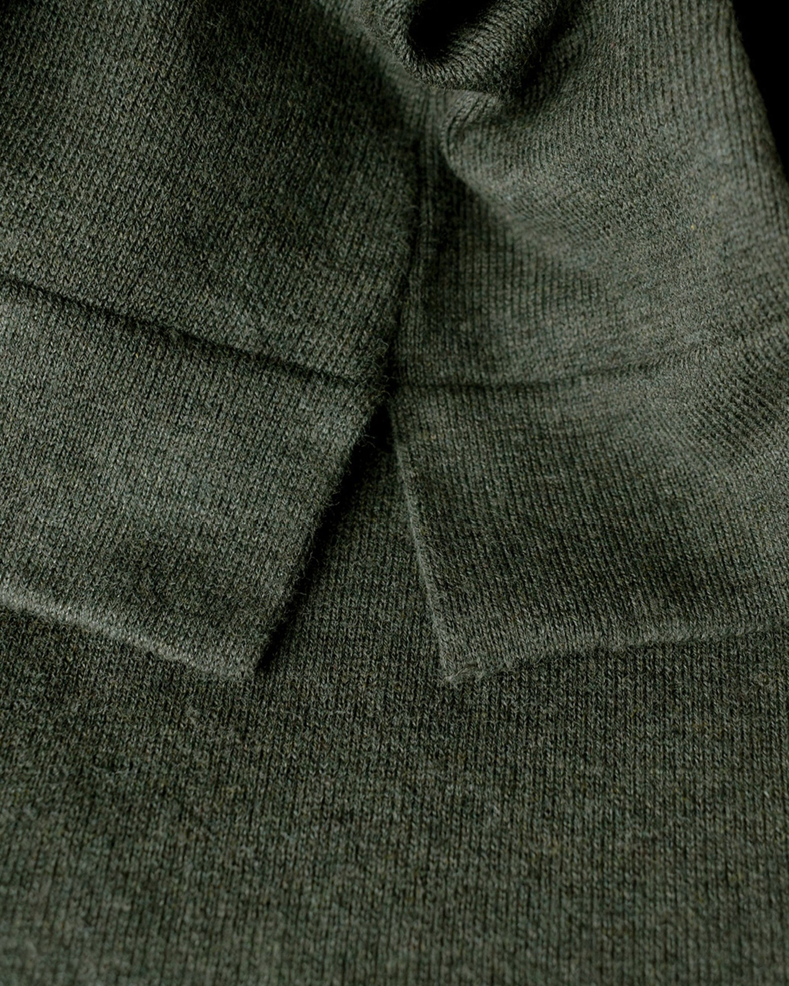 Brighton O Neck Women Olive Melange Back