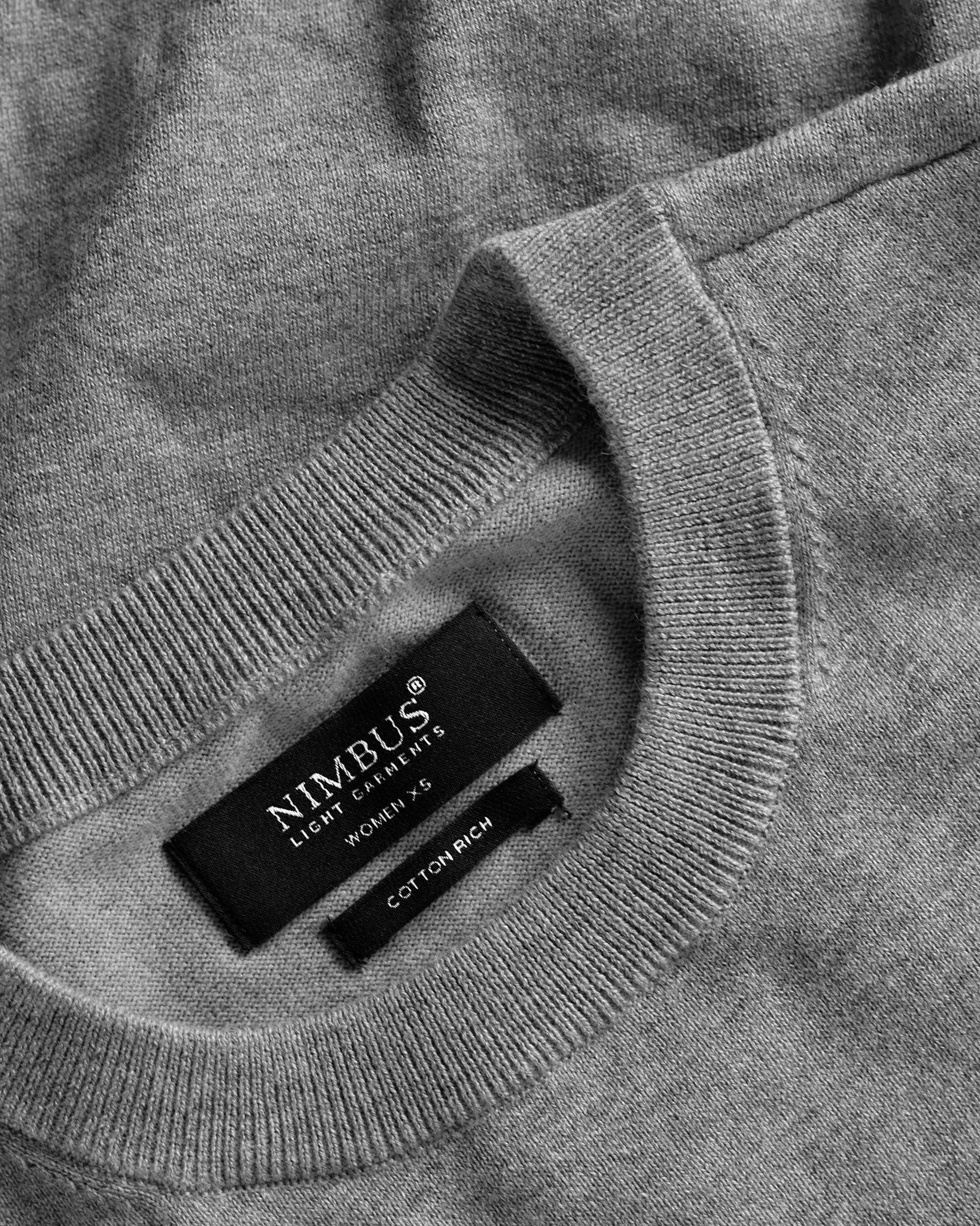 Brighton Short Sleeve Tee Women Grey Melange Closeup 1