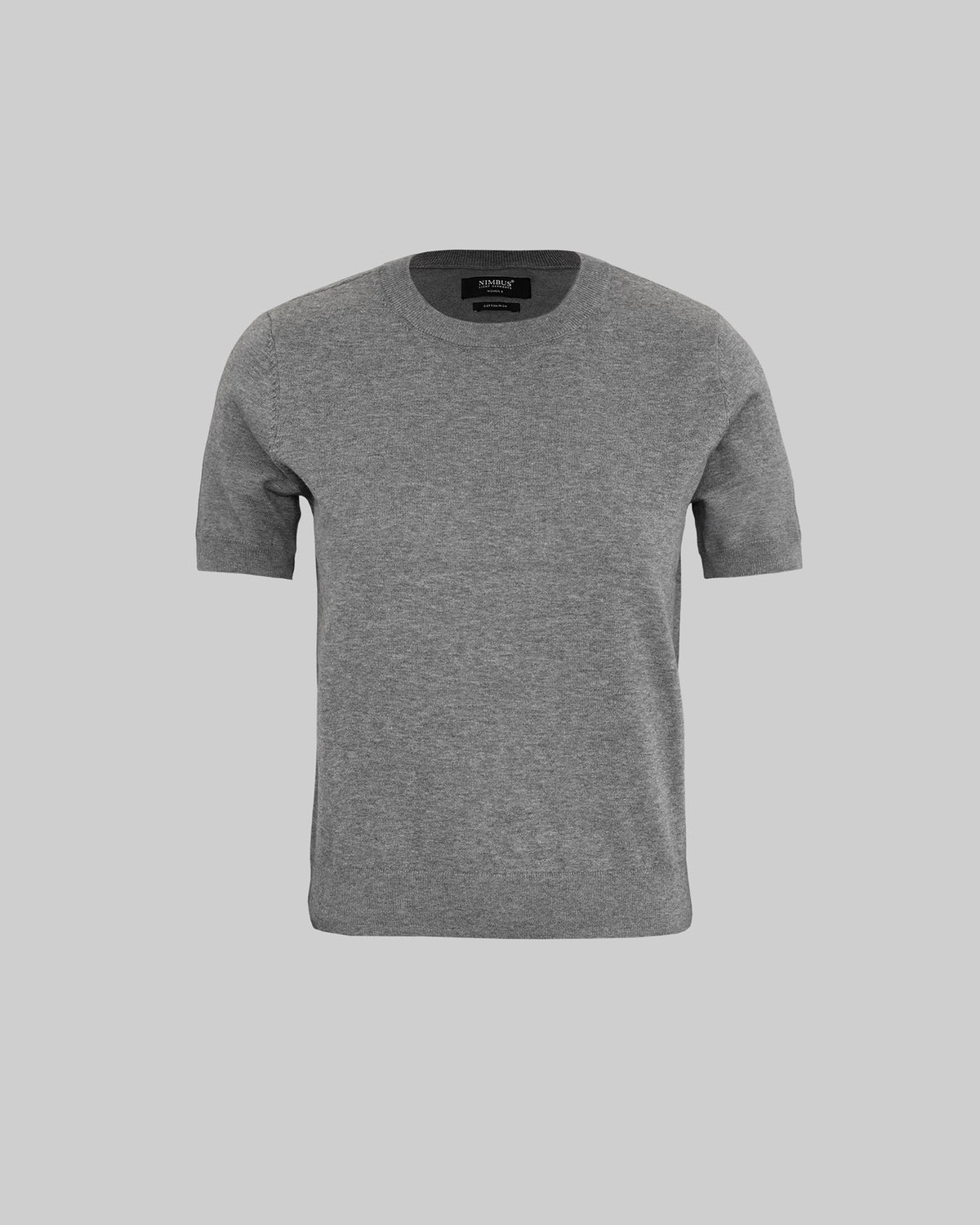 Brighton Short Sleeve Tee Women Grey Melange Front