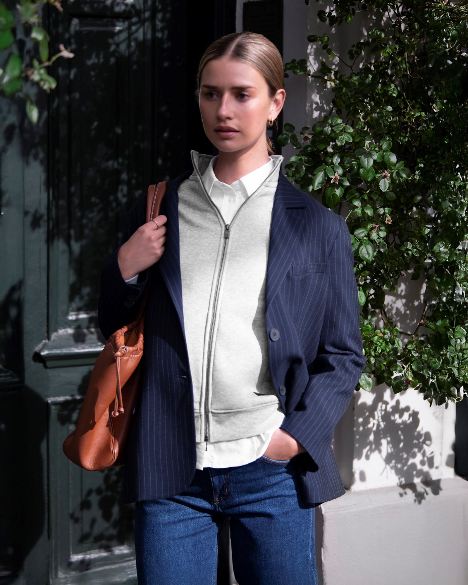 Cambridge Women Grey Melange Back