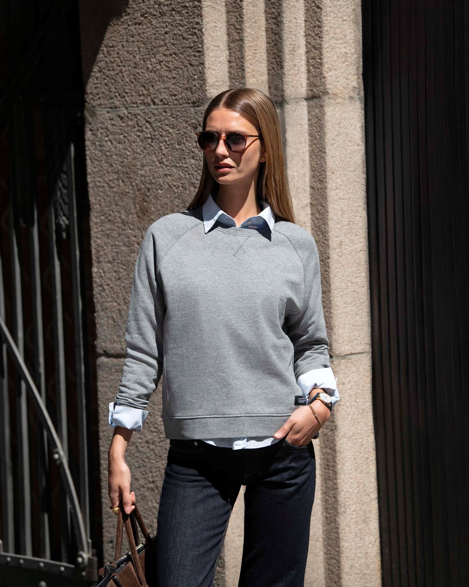 Georgetown Women Grey Melange Back