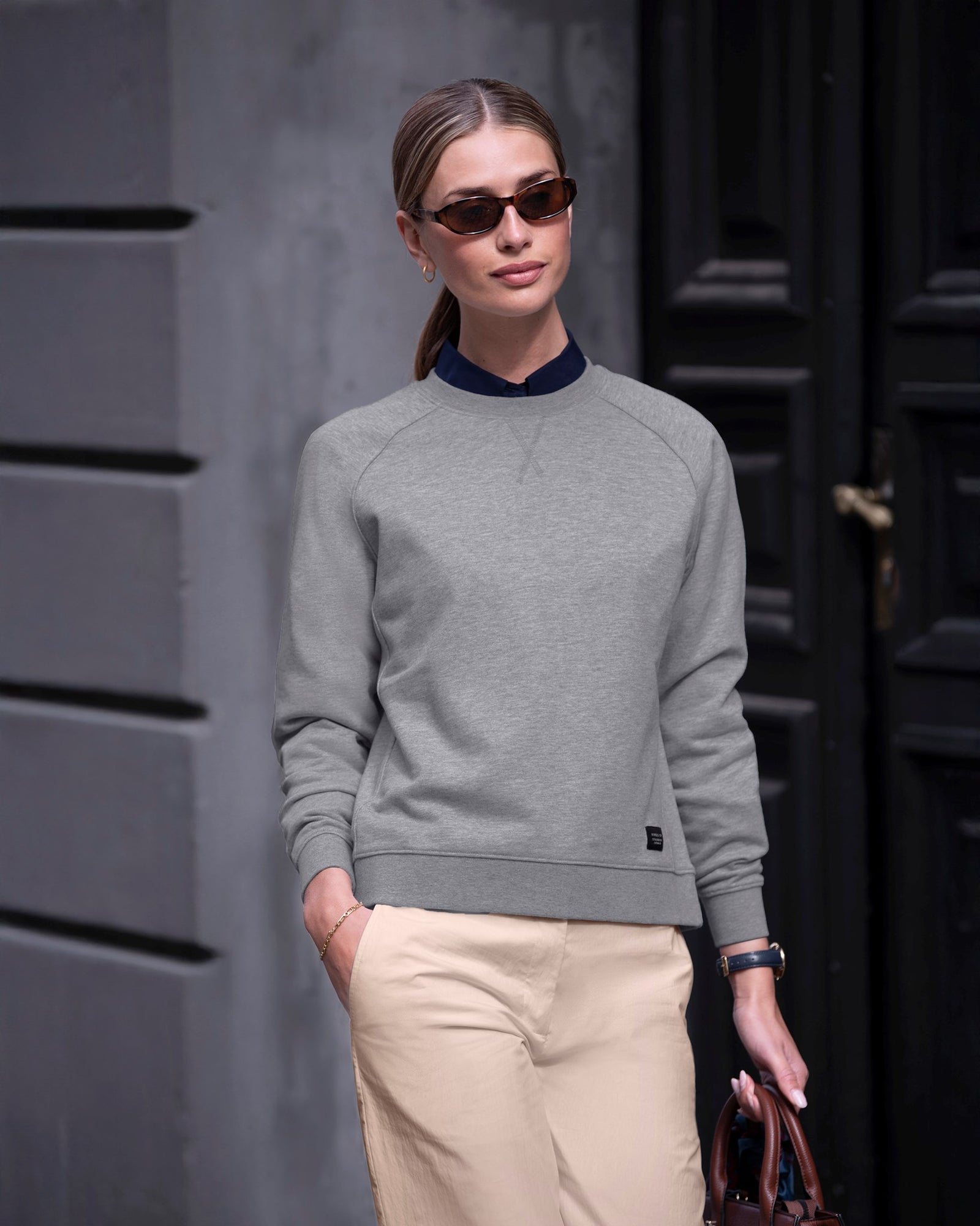 Georgetown Women Grey Melange Back