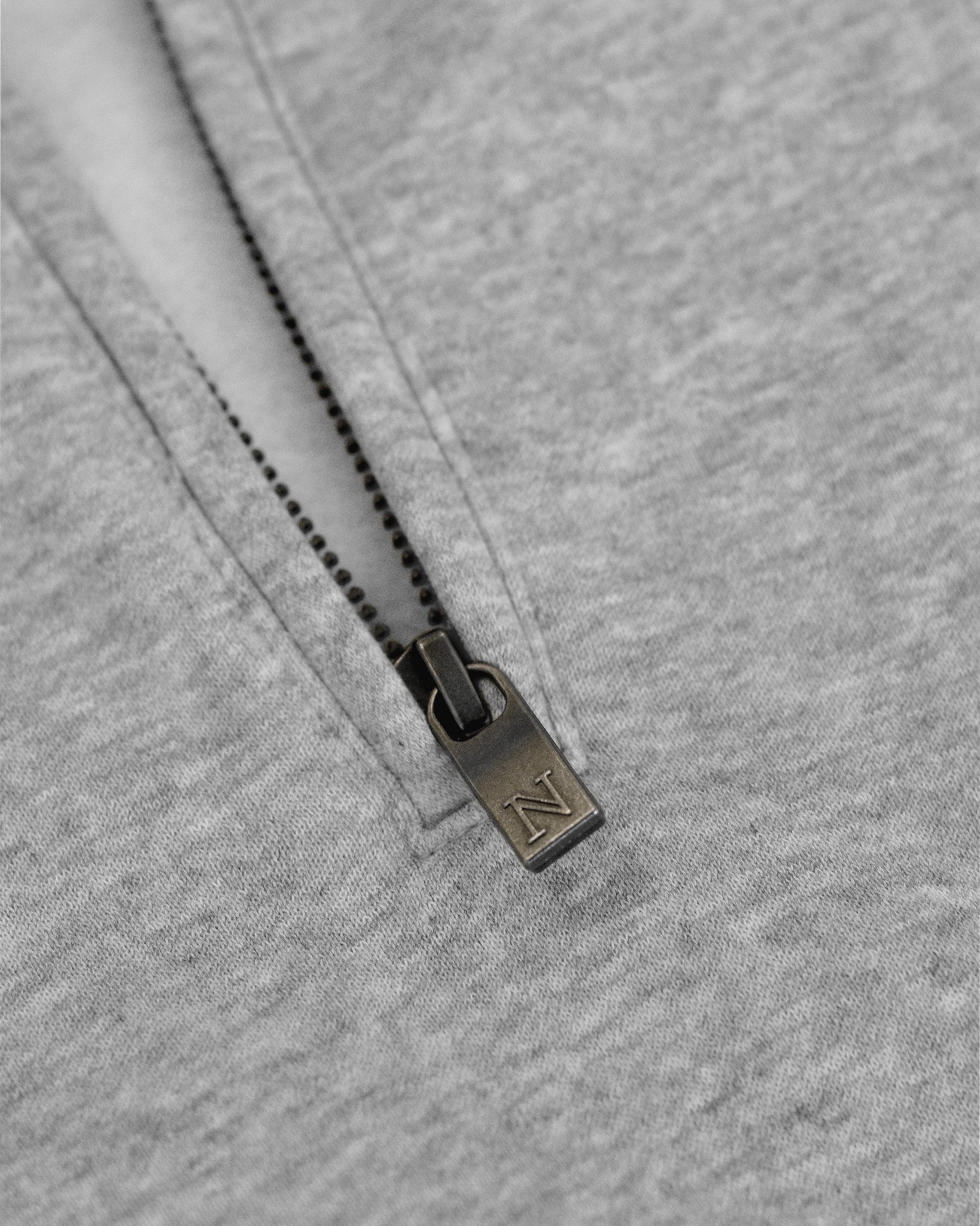 Glendale Unisex Grey Melange Closeup 1