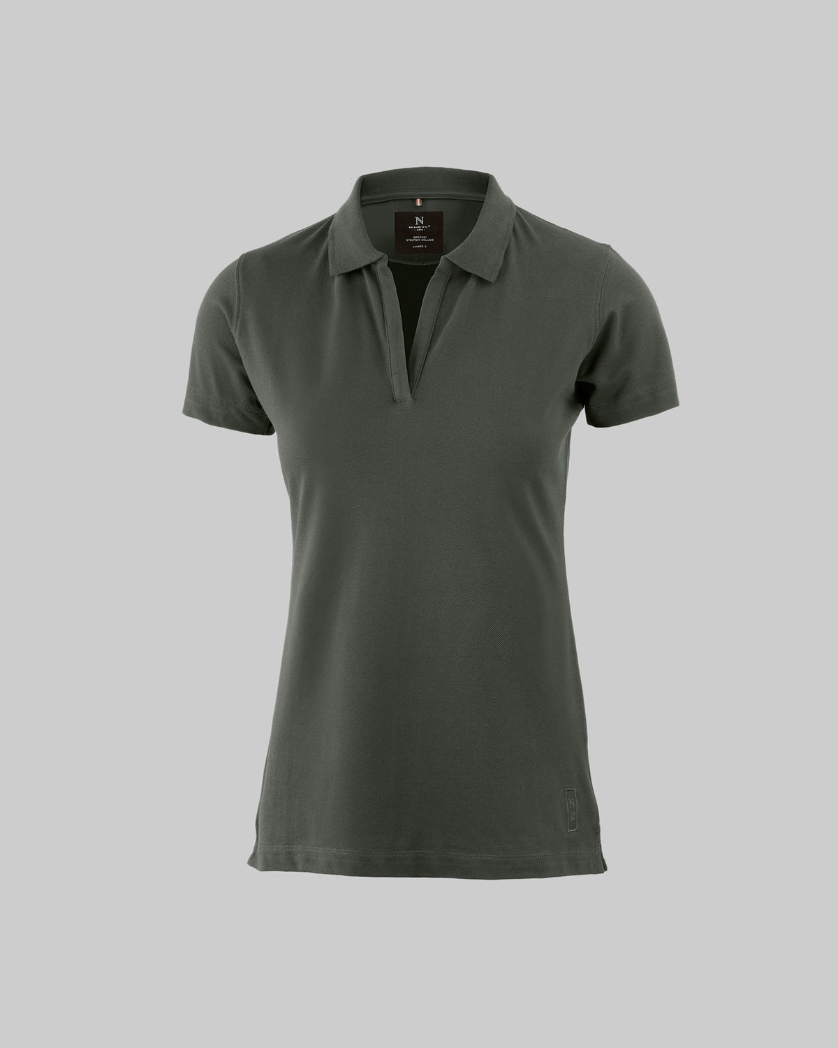 Harvard V Neck Women Olive Front