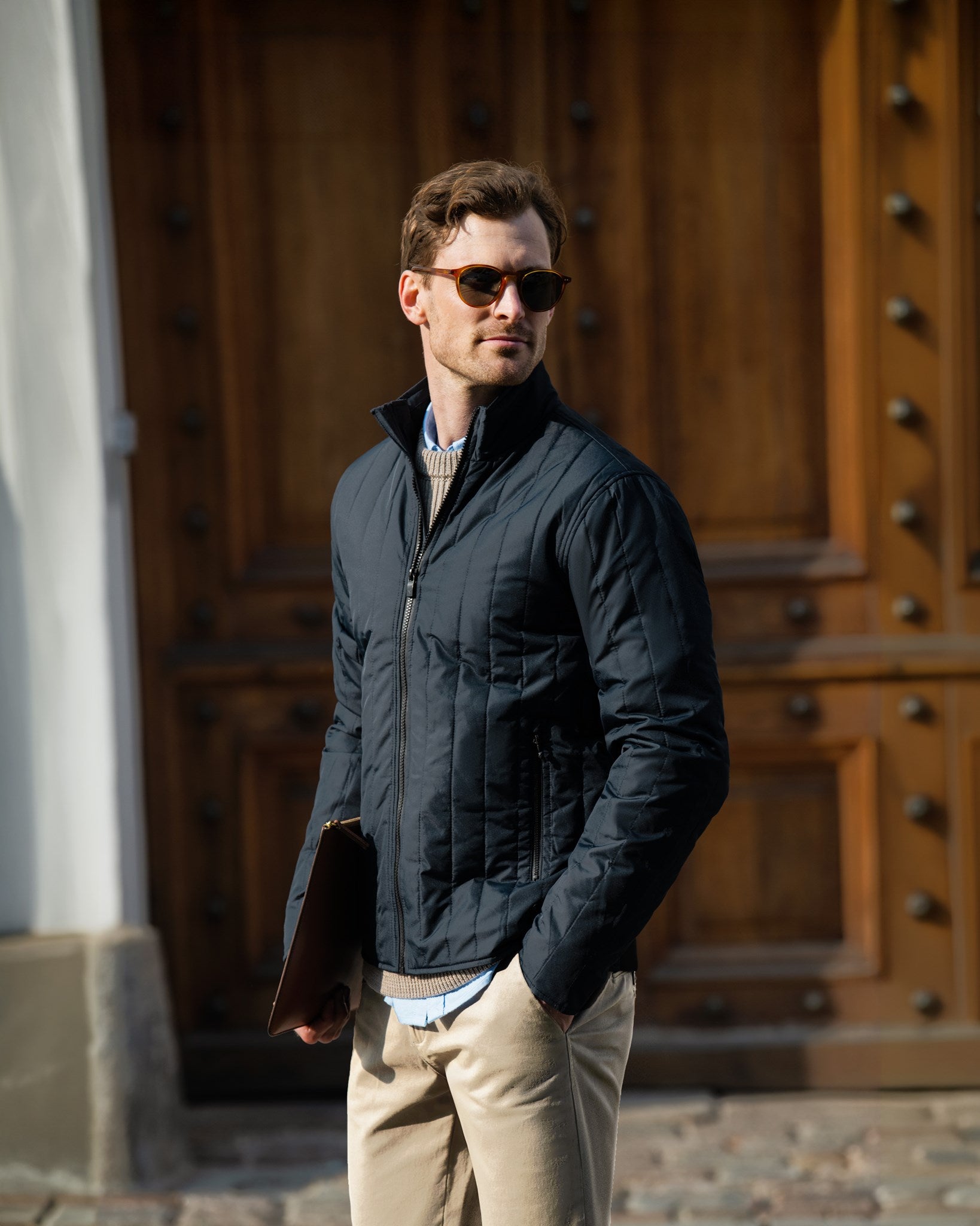 Lindenwood Men Navy AW23 Modelimage (1)