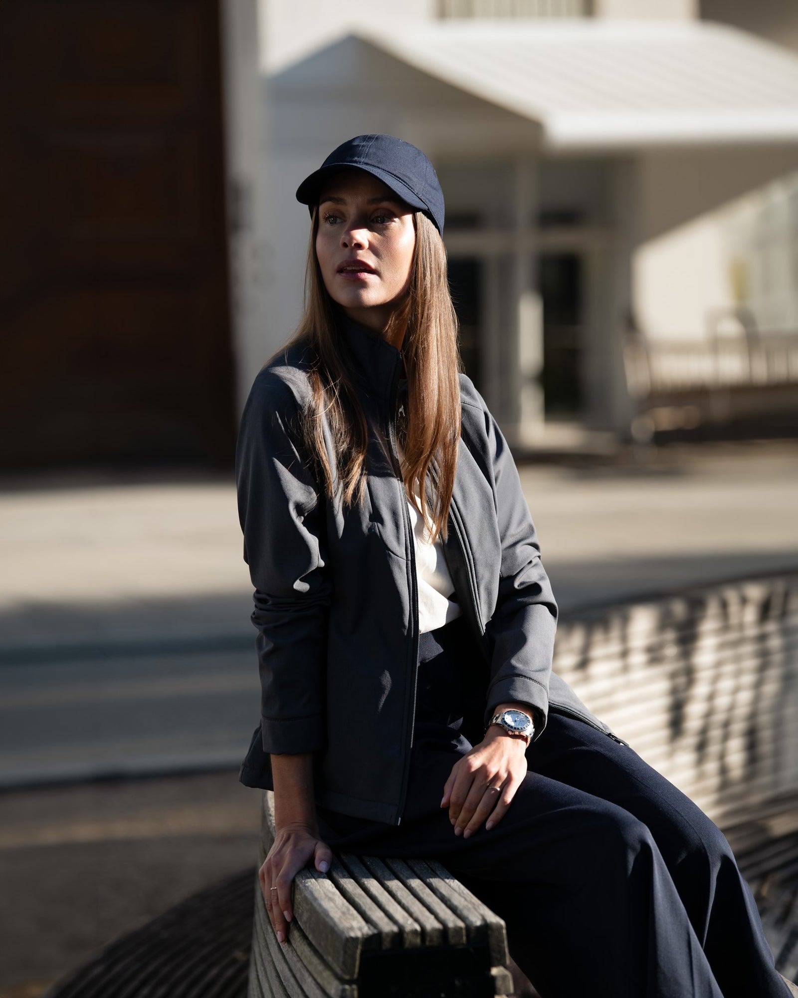 Livingston Women Grey Melange Back