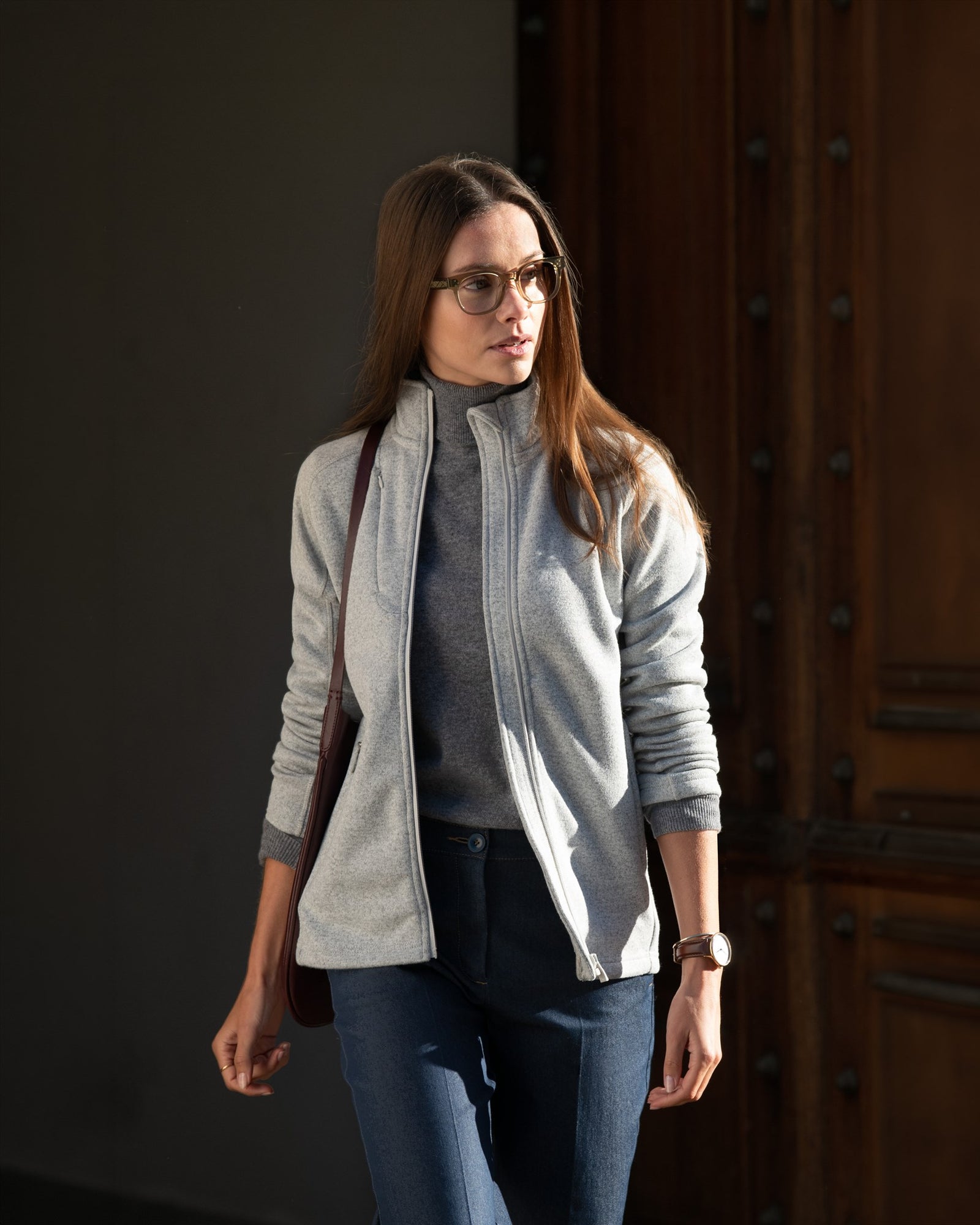 Montana Woman Light Grey Melange Back