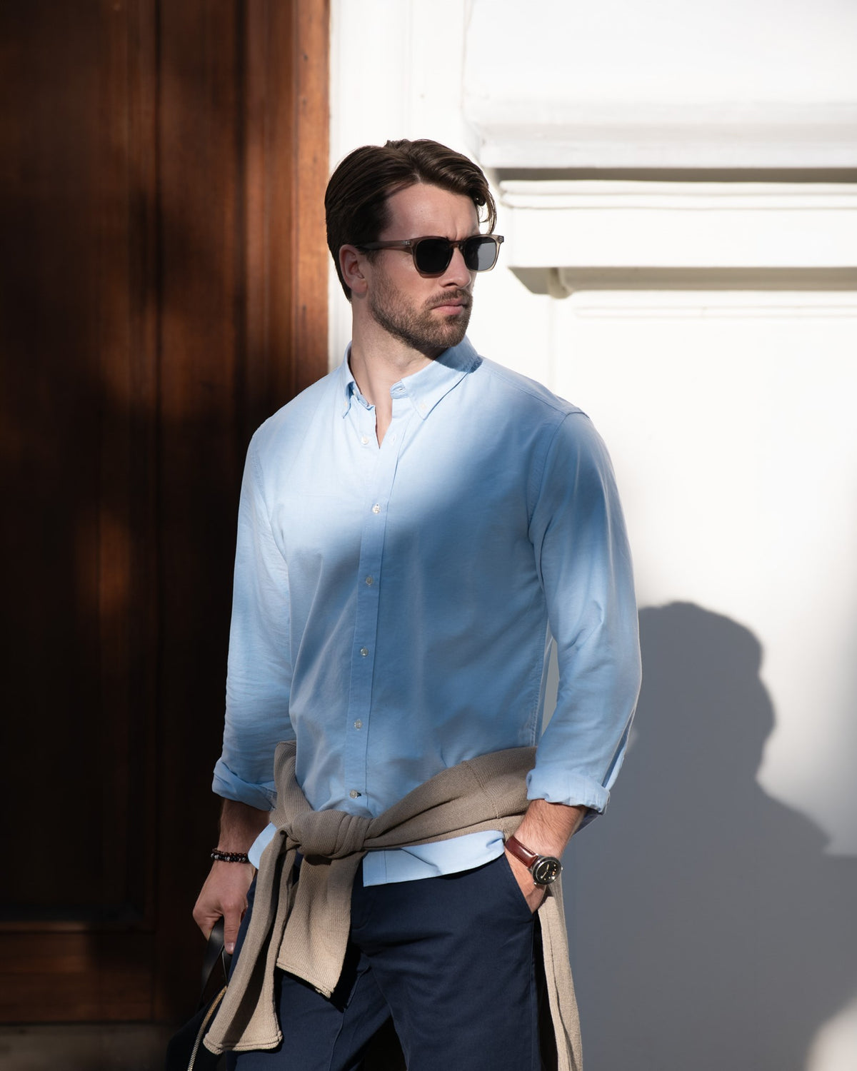 Rochester Men Modern Fit Light Blue SS25 Modelimage (1)