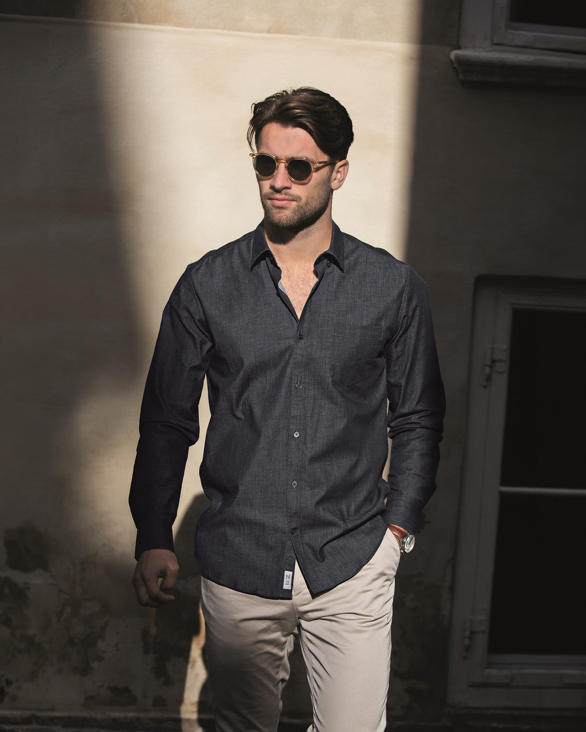 Torrance Men Modern Fit Indigo Blue SS20 Modelimage