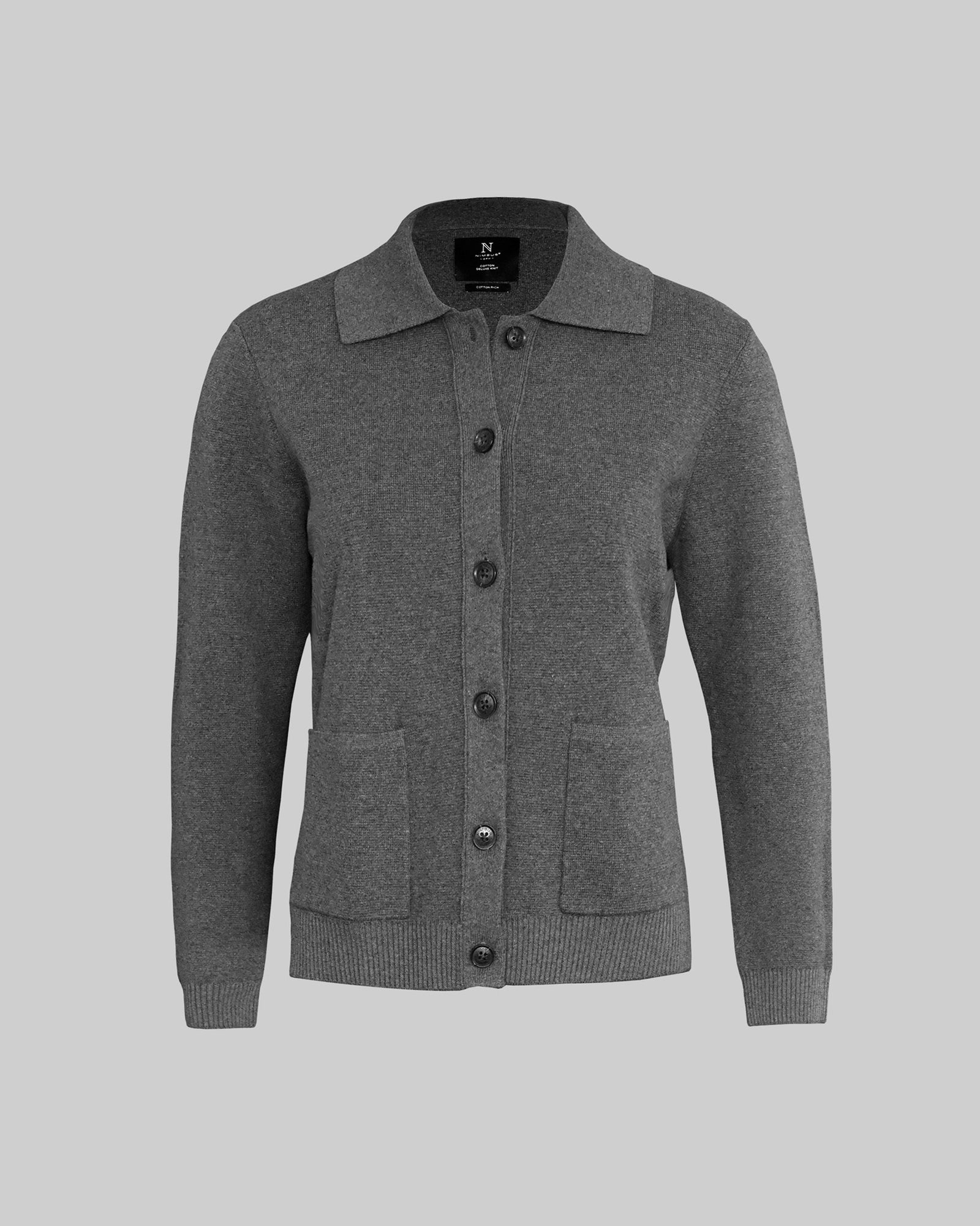 Wilton Women Dark Grey Melange Back